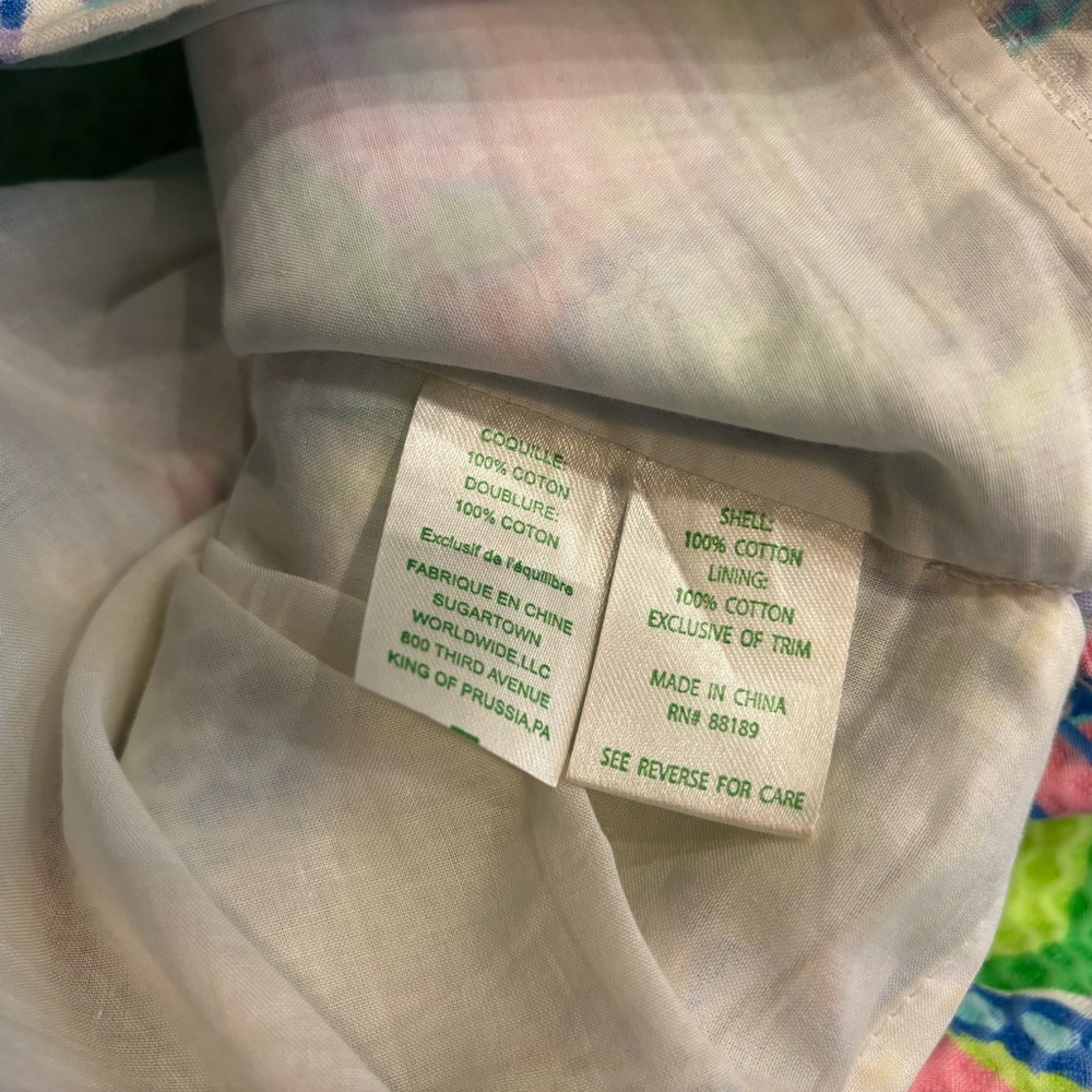 Lilly Pulitzer Delia Shift Dress Size 4 Multicolor Paisley, mini dress vacation - Picture 11 of 11